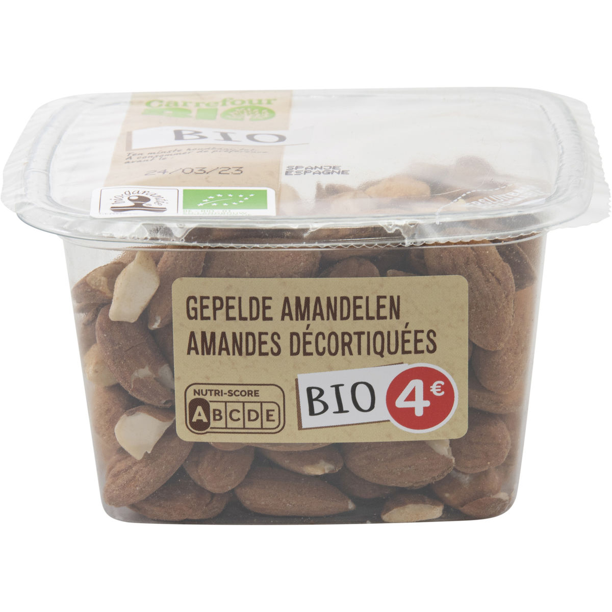 Carrefour Bio Nuts & Fruits Bio Amandelen 160 g