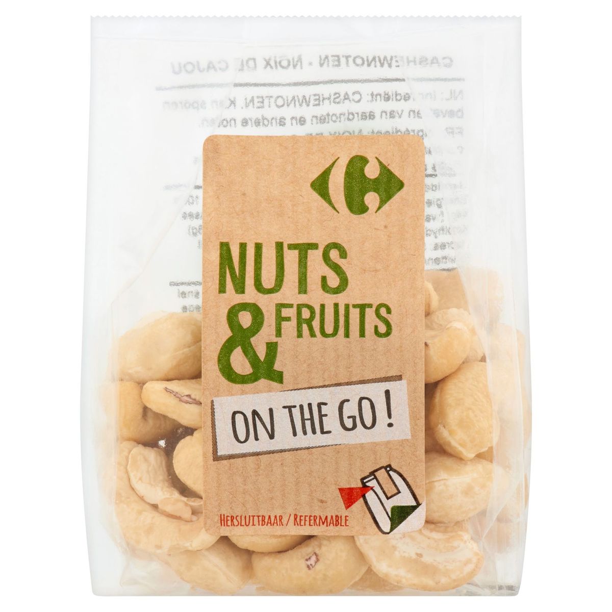Carrefour Nuts & Fruits On The Go ! Cashewnoten 80 g
