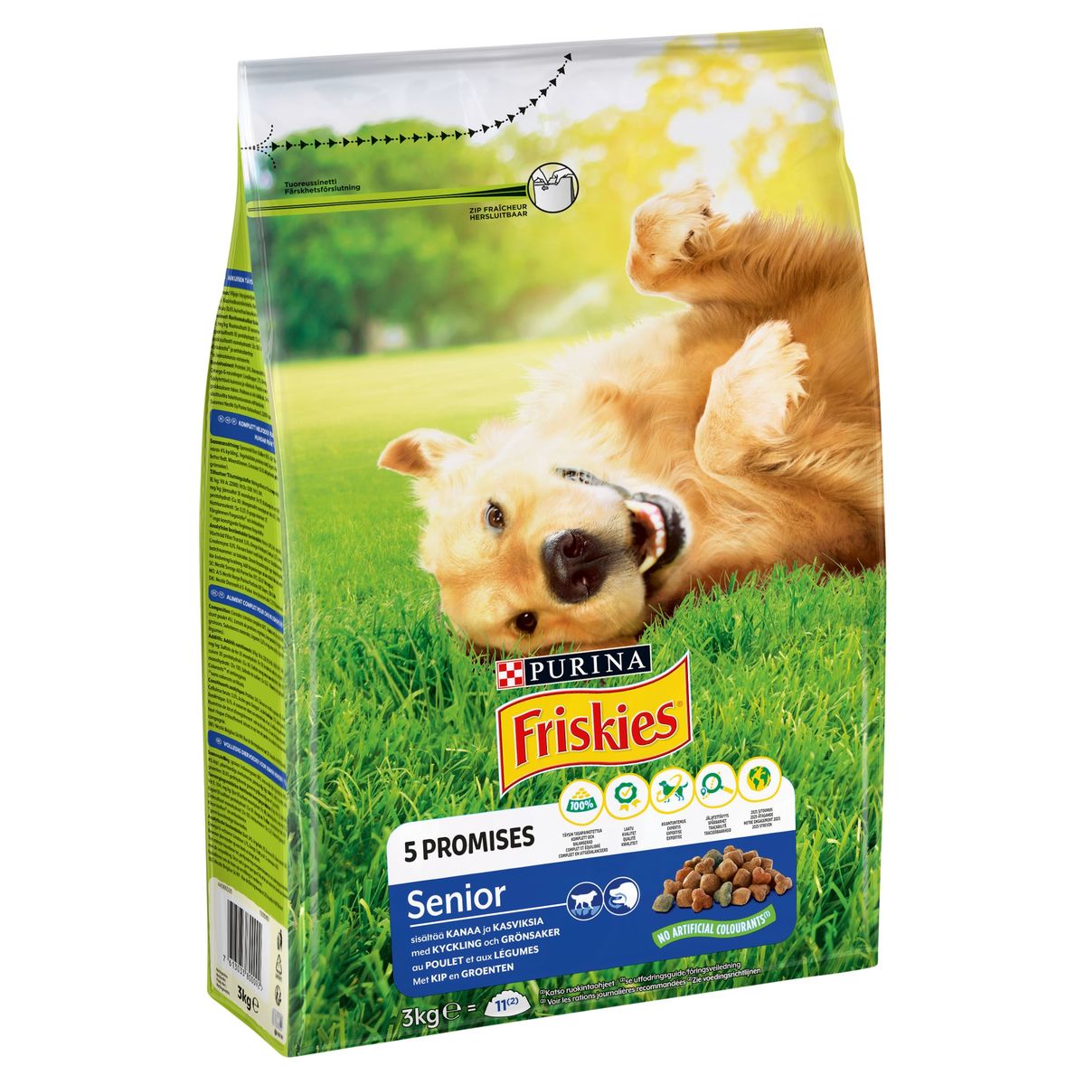 Friskies Hondenvoeding  Senior Kip en Groenten  3kg