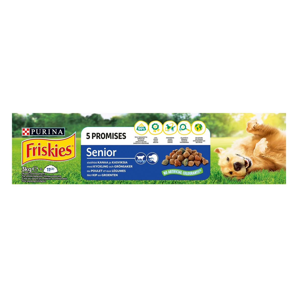 Friskies Hondenvoeding  Senior Kip en Groenten  3kg