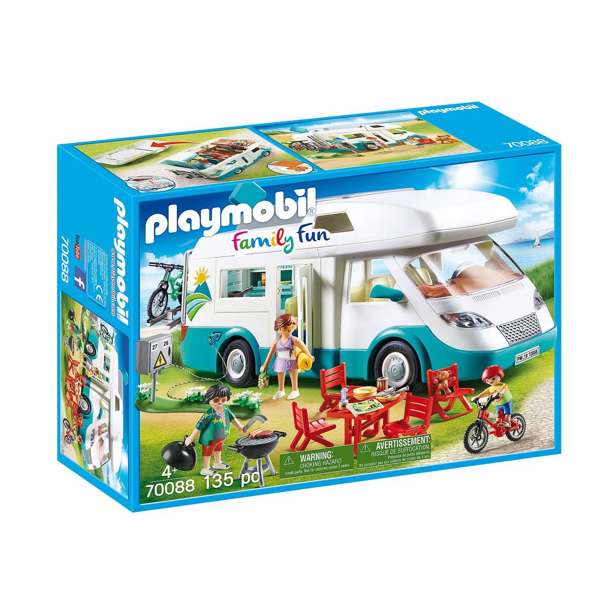 Playmobil Family Fun 70088 Mobilhome met familie 4+