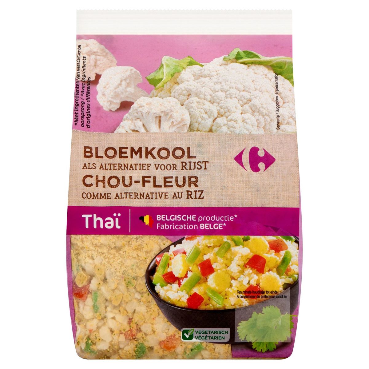 Carrefour Chou-Fleur comme Alternative au Riz Thaï 600 g