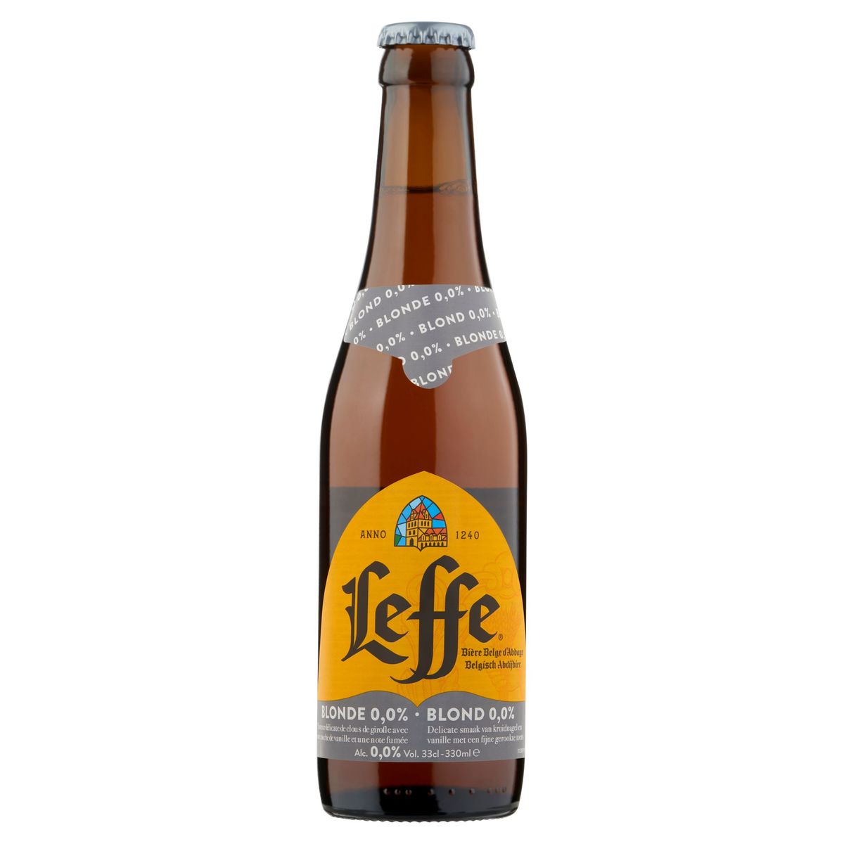 Leffe Belgisch Abdijbier Blond 0.0% Alc. Fles 33 cl