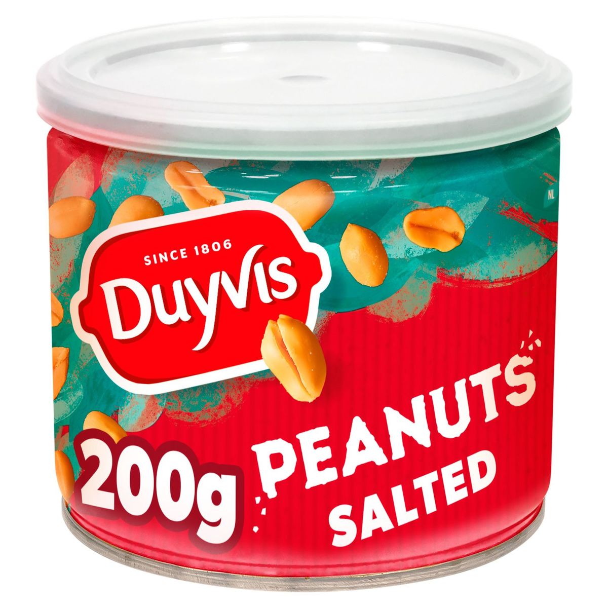 Duyvis Pinda's Peanuts Zout 200g - Tin