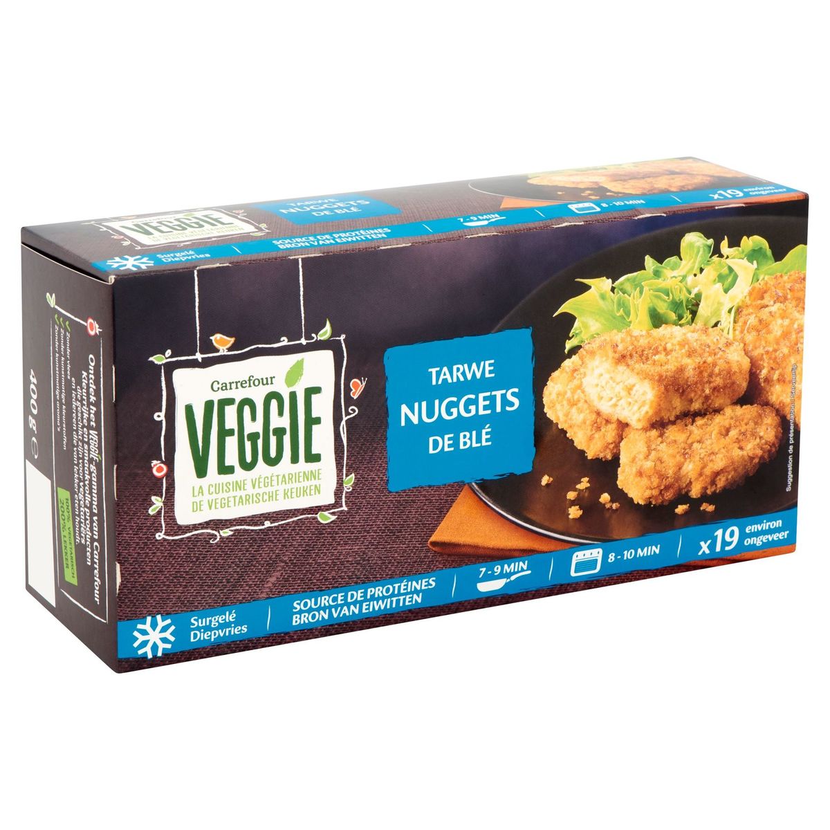Carrefour Veggie Tarwe Nuggets 400 g