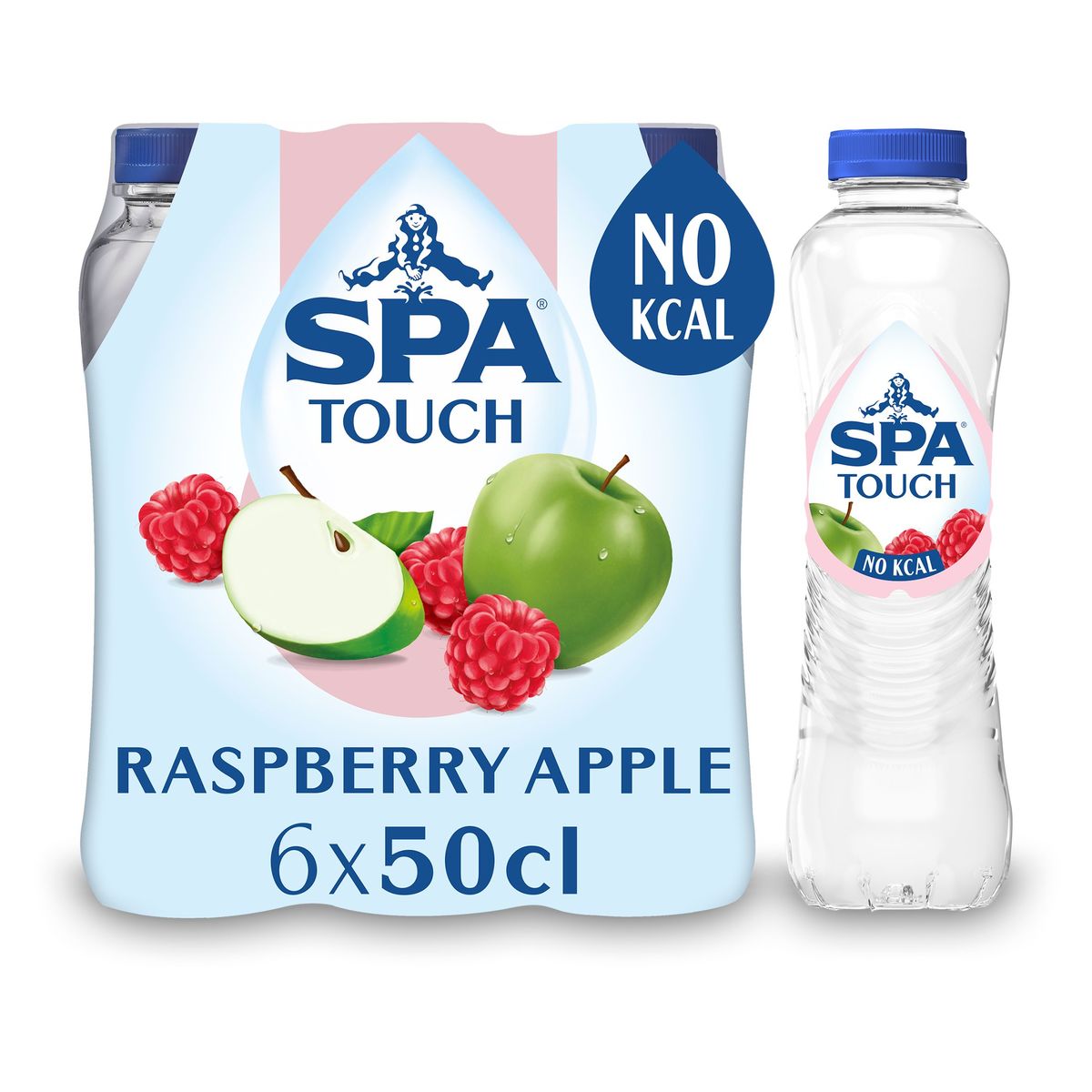 Spa Touch still framboise pomme pet bouteille 1 litre par bouteille,  rétractable 6