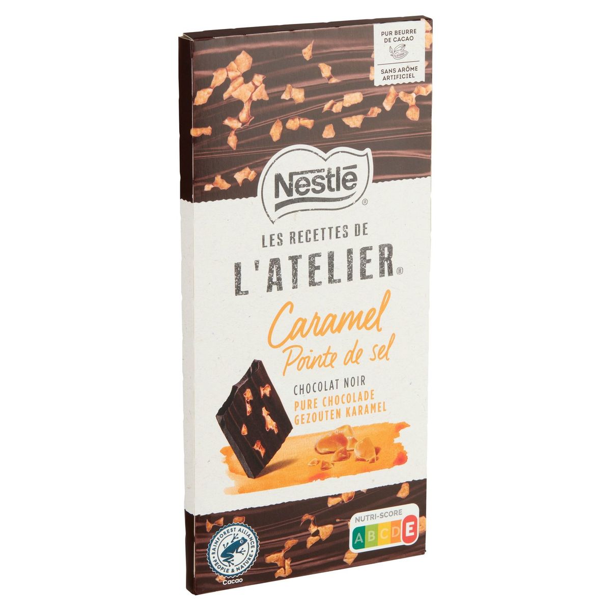 Les Recettes de l'Atelier Gezouten Karamel Pure Chocolade 115 g