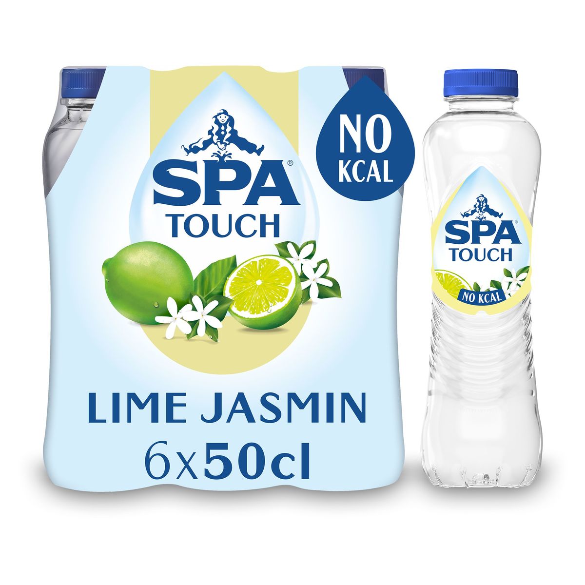 SPA TOUCH Niet-Bruisend Mineraalwater limoen jasmijn 6 X 50 CL