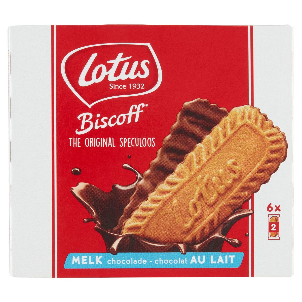 Lotus Biscoff Speculoos Chocolat au Lait 6 x 2 pièces 162 g