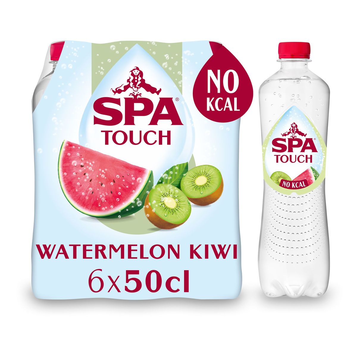 SPA TOUCH Bruisend Mineraalwater watermeloen kiwi 6 X 50 cl