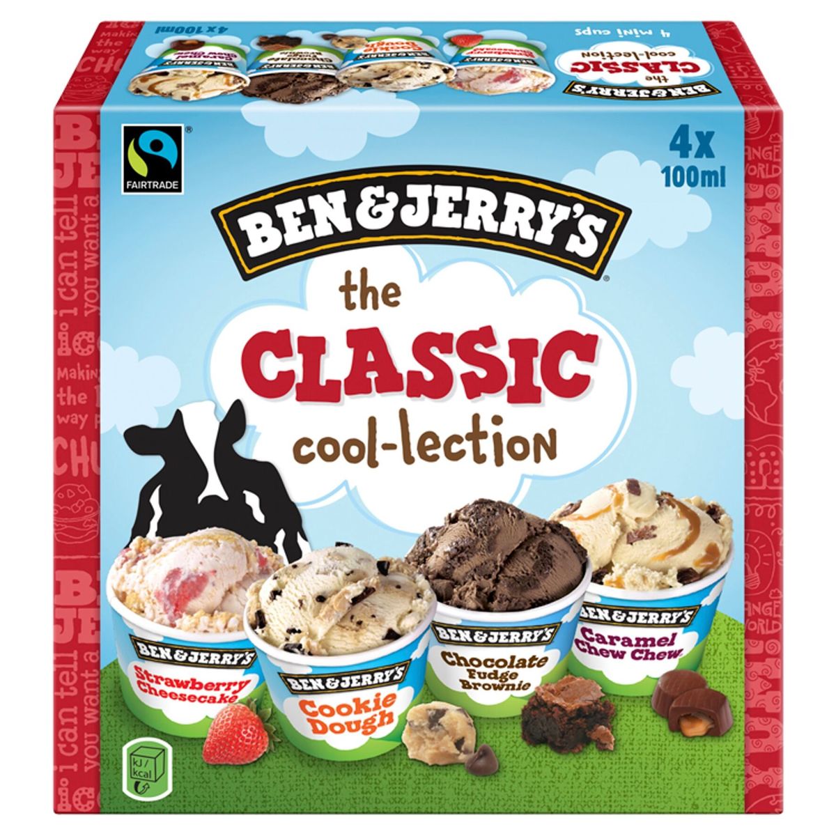 Ben & Jerry's Multipack Glace Classic Cool-lection 4 x 100 ml