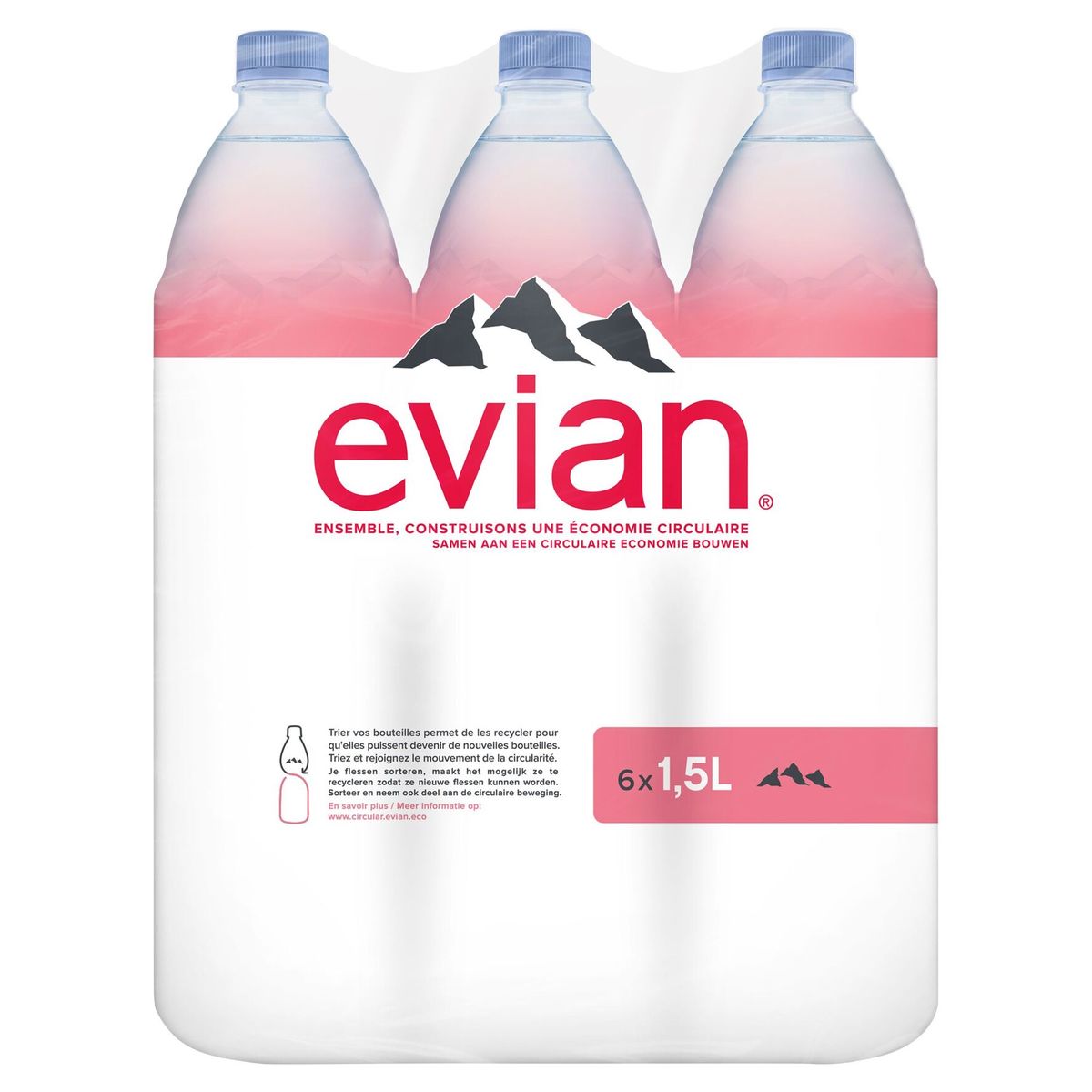 Evian Eau Minérale Naturelle 6 x 1.5 L