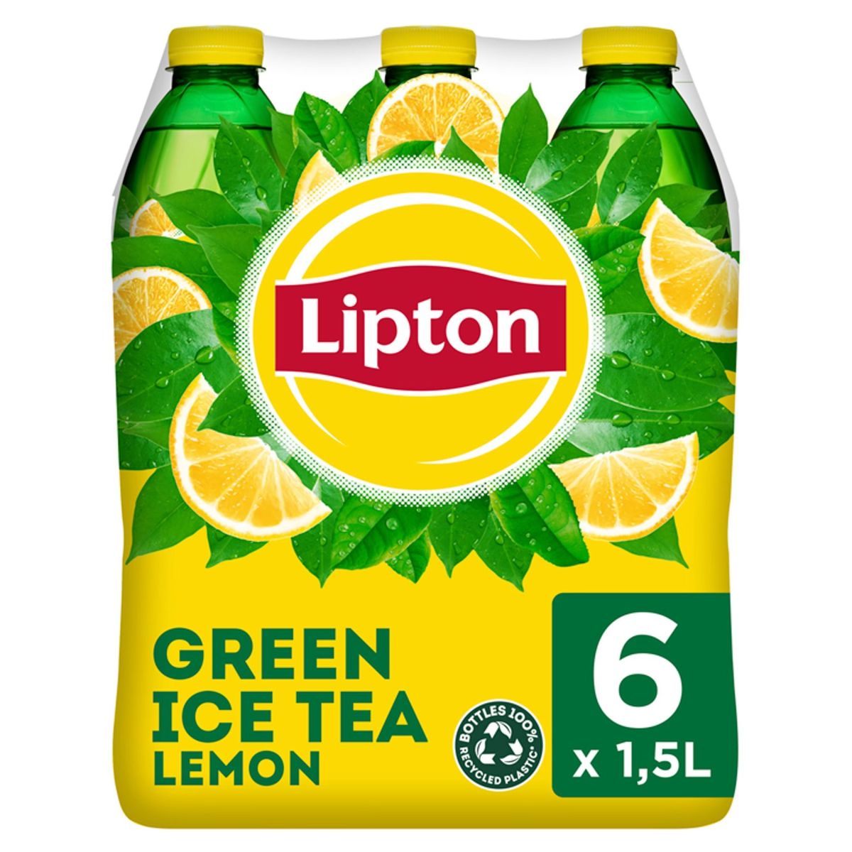 Lipton Iced Tea  Non Pétillant Thé Glacé Green Lemon 6 x 1.5 L