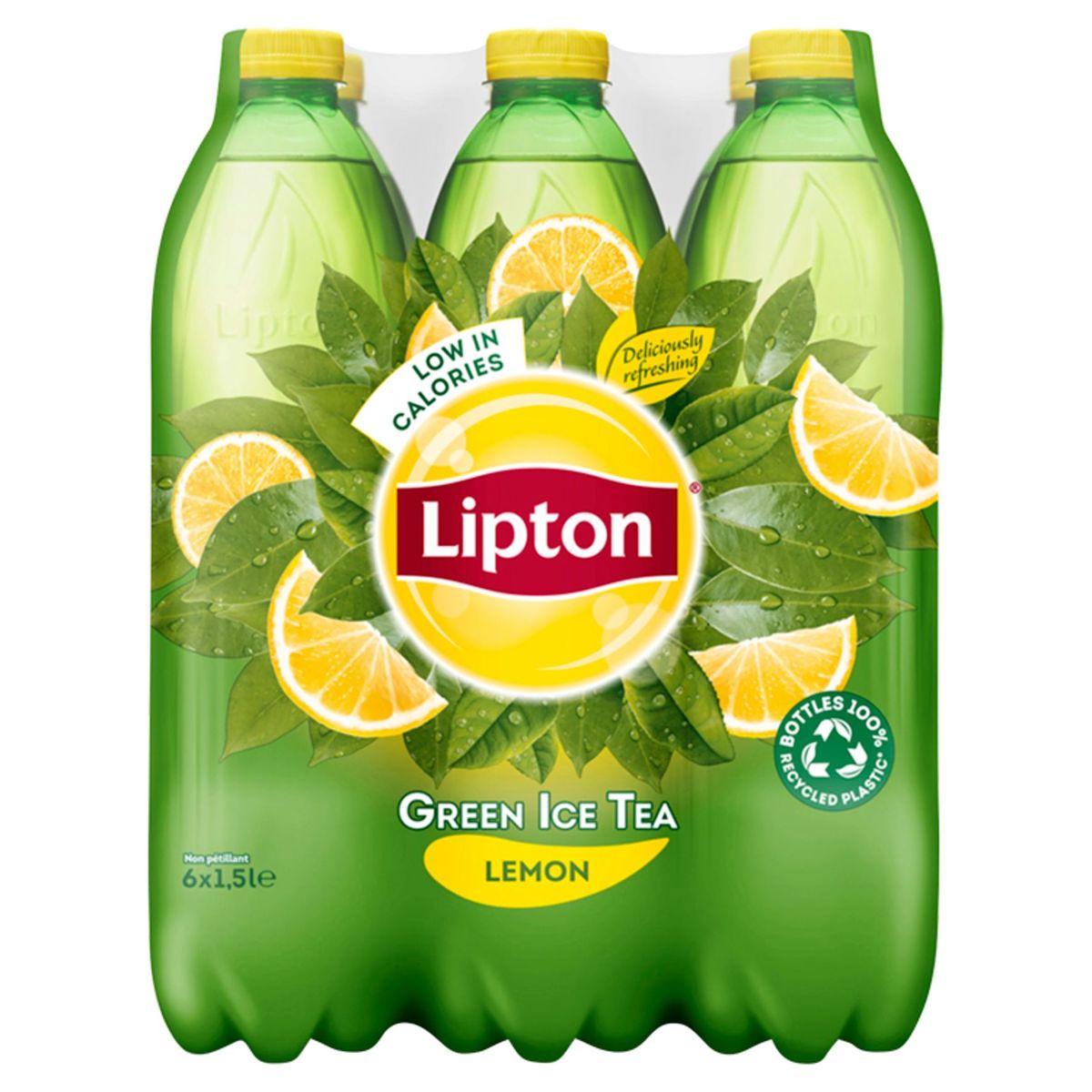 Lipton Iced Tea  Non Pétillant Thé Glacé Green Lemon 6 x 1.5 L