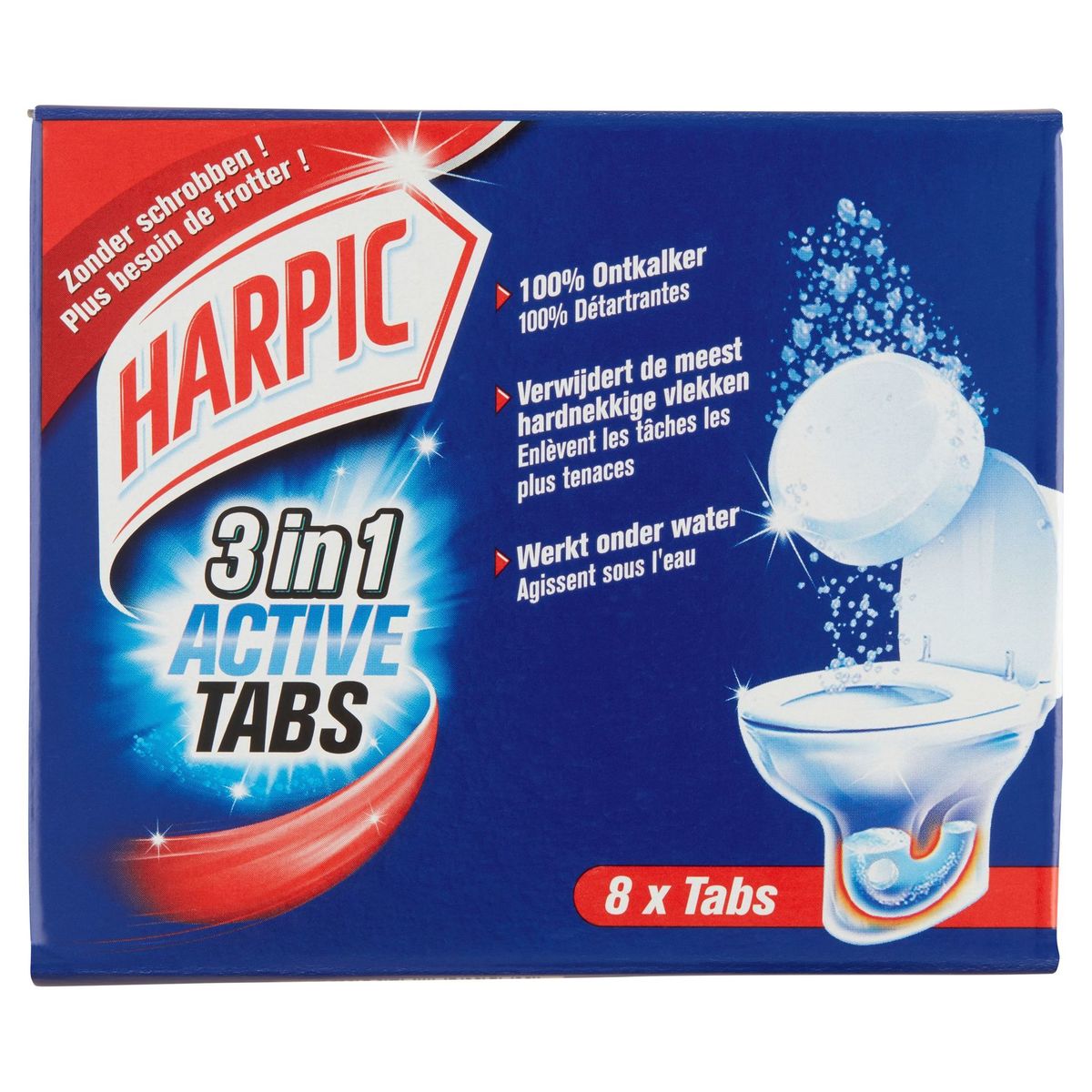 Harpic 3 in 1 Active Tabs 8 x Tabs 200 g