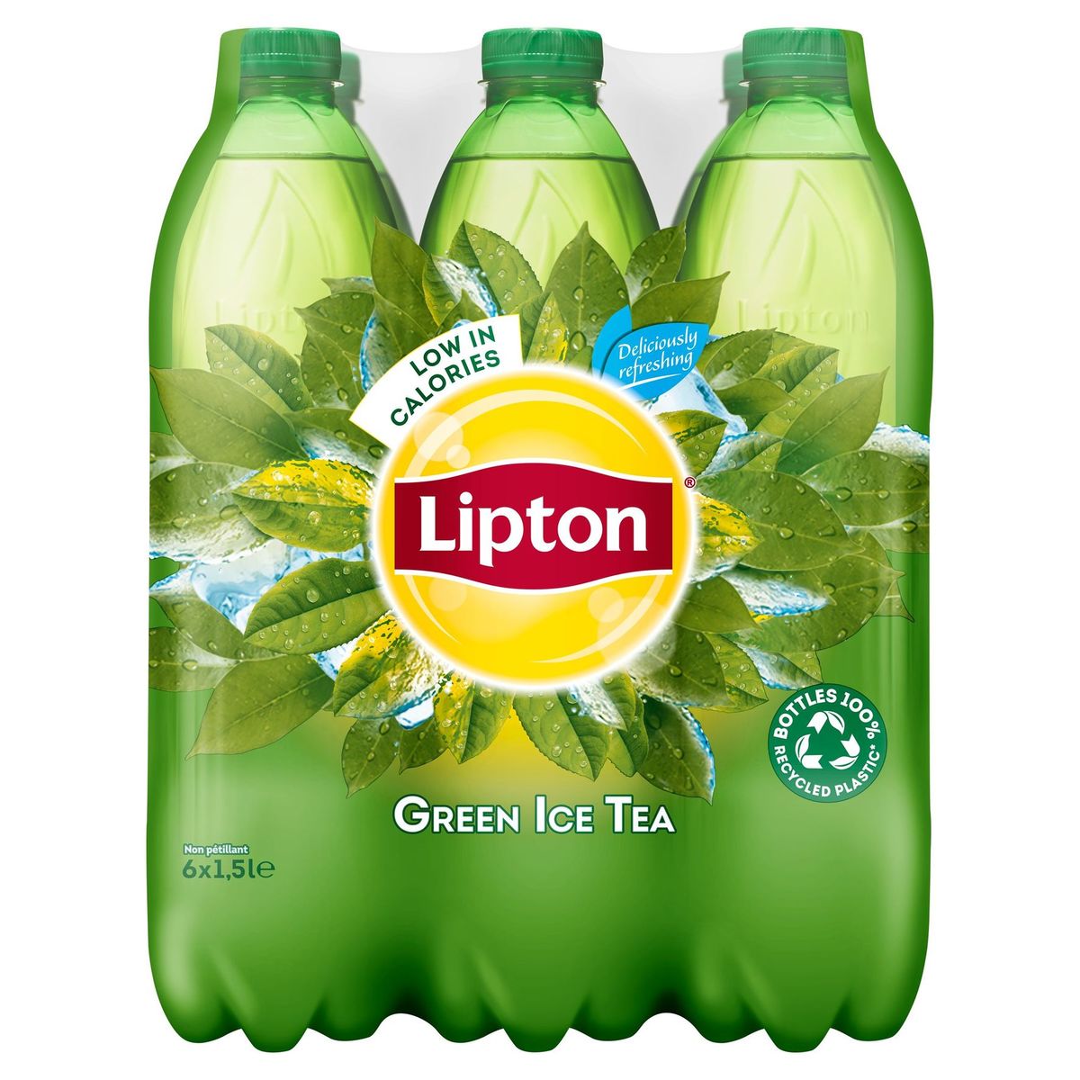 Lipton Ice Tea Thé vert Original fiable en sucre 6 x 1.5 L