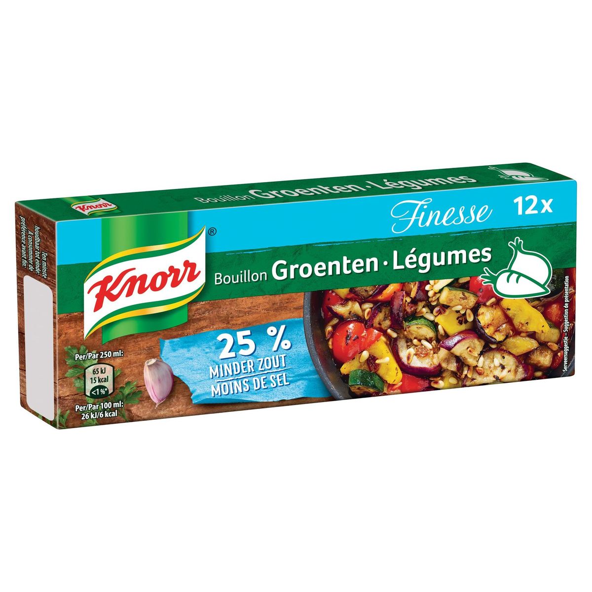 Knorr Bouillon Faiblement Salé Légumes 108 g