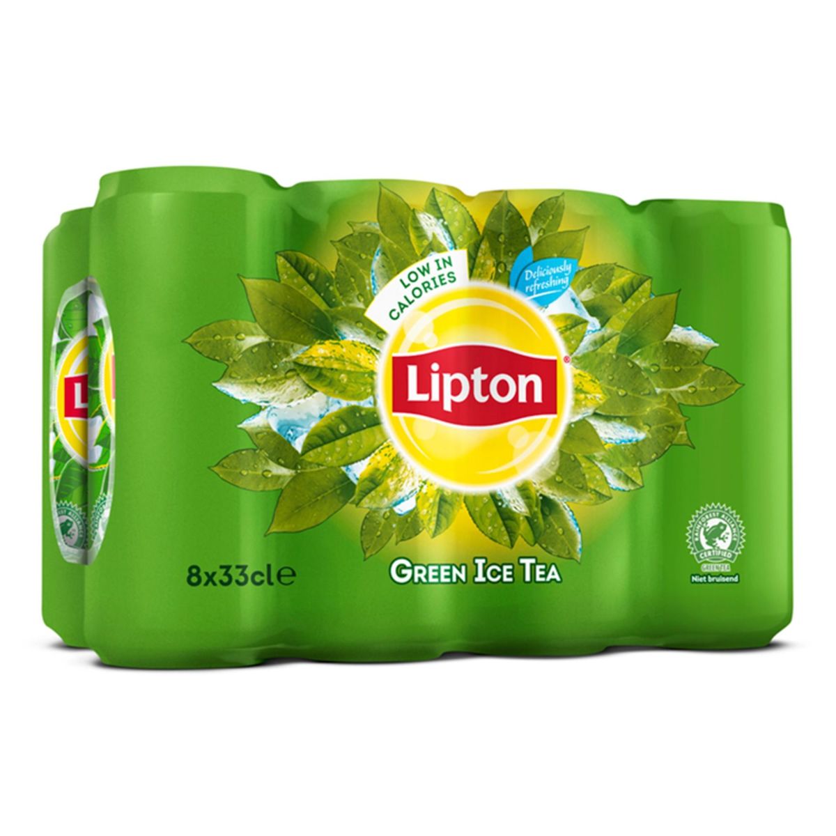 Lipton Iced Tea Thé glacé Vert faible en sucre 8 x 33 cl