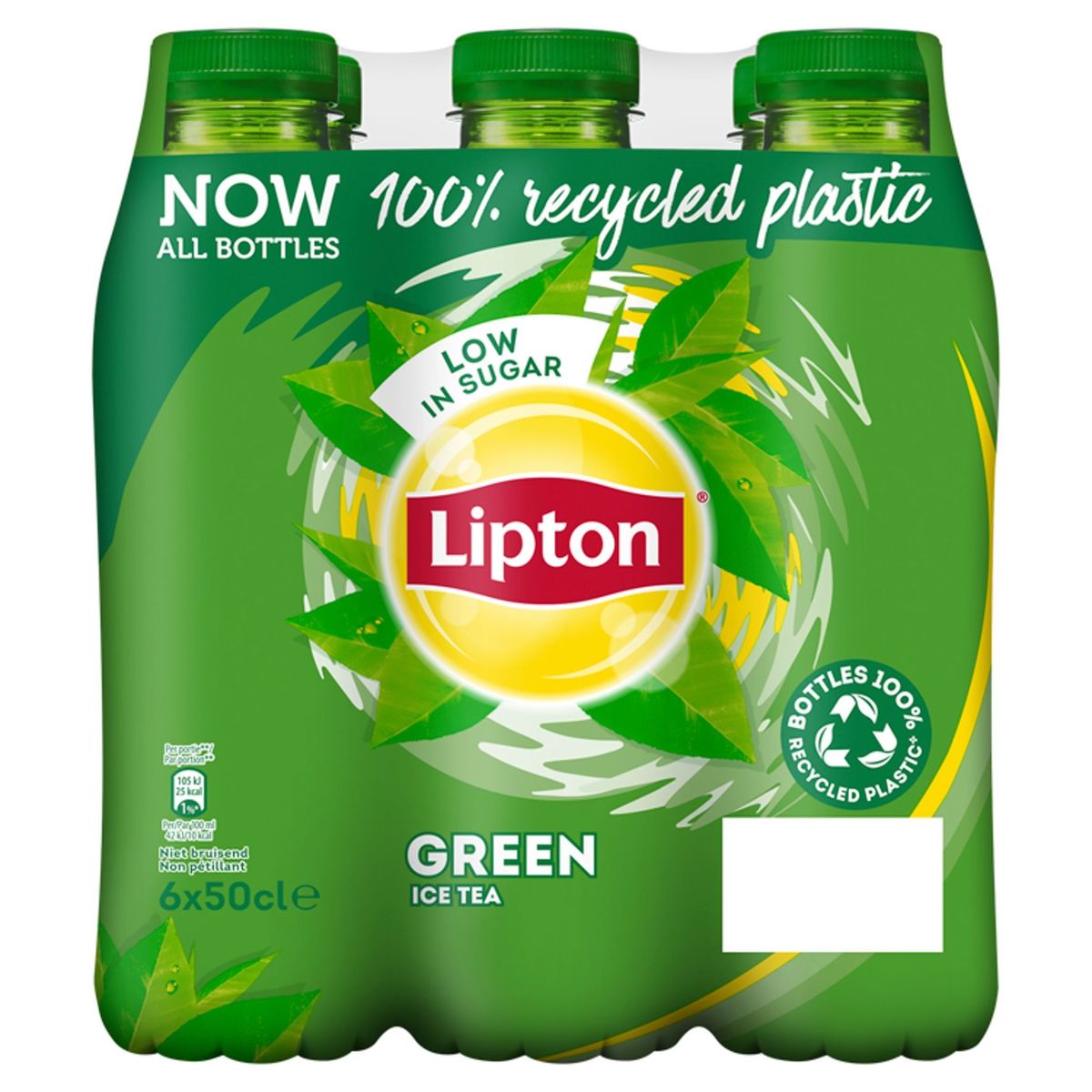 Lipton Iced Tea  Ijsthee   Green laag in suiker 6 x 50 cl