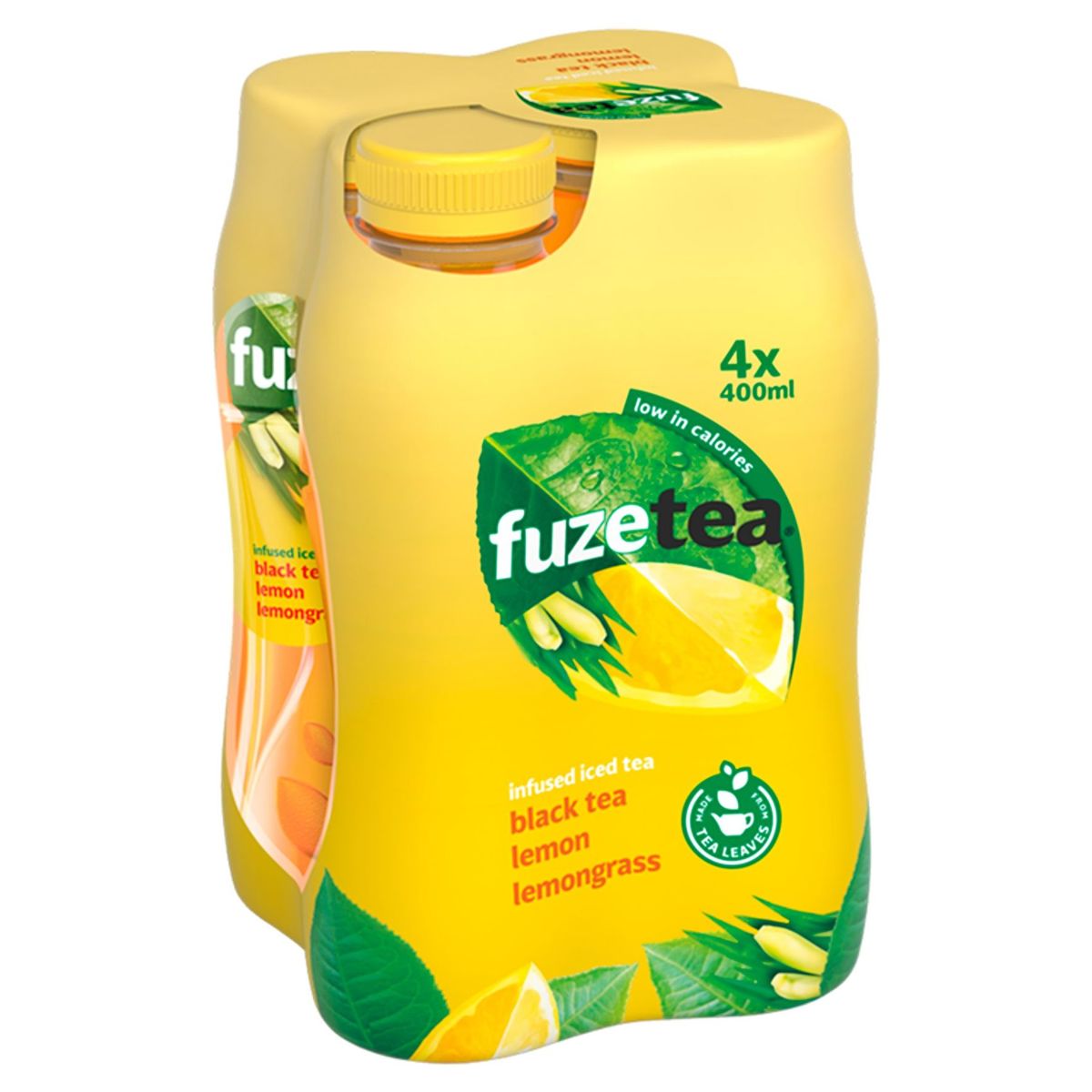 Fuze Tea Black Tea Lemon Lemongrass  Iced Tea 4 x 400 ml