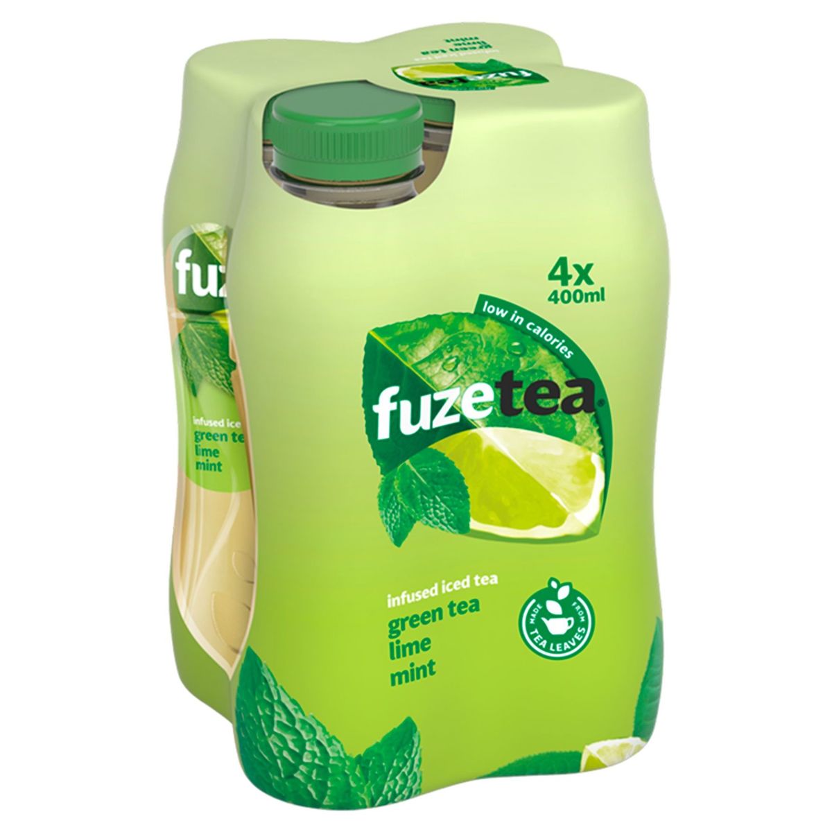 Fuze Tea Green Tea Lime Mint  Iced Tea 4 x 400 ml