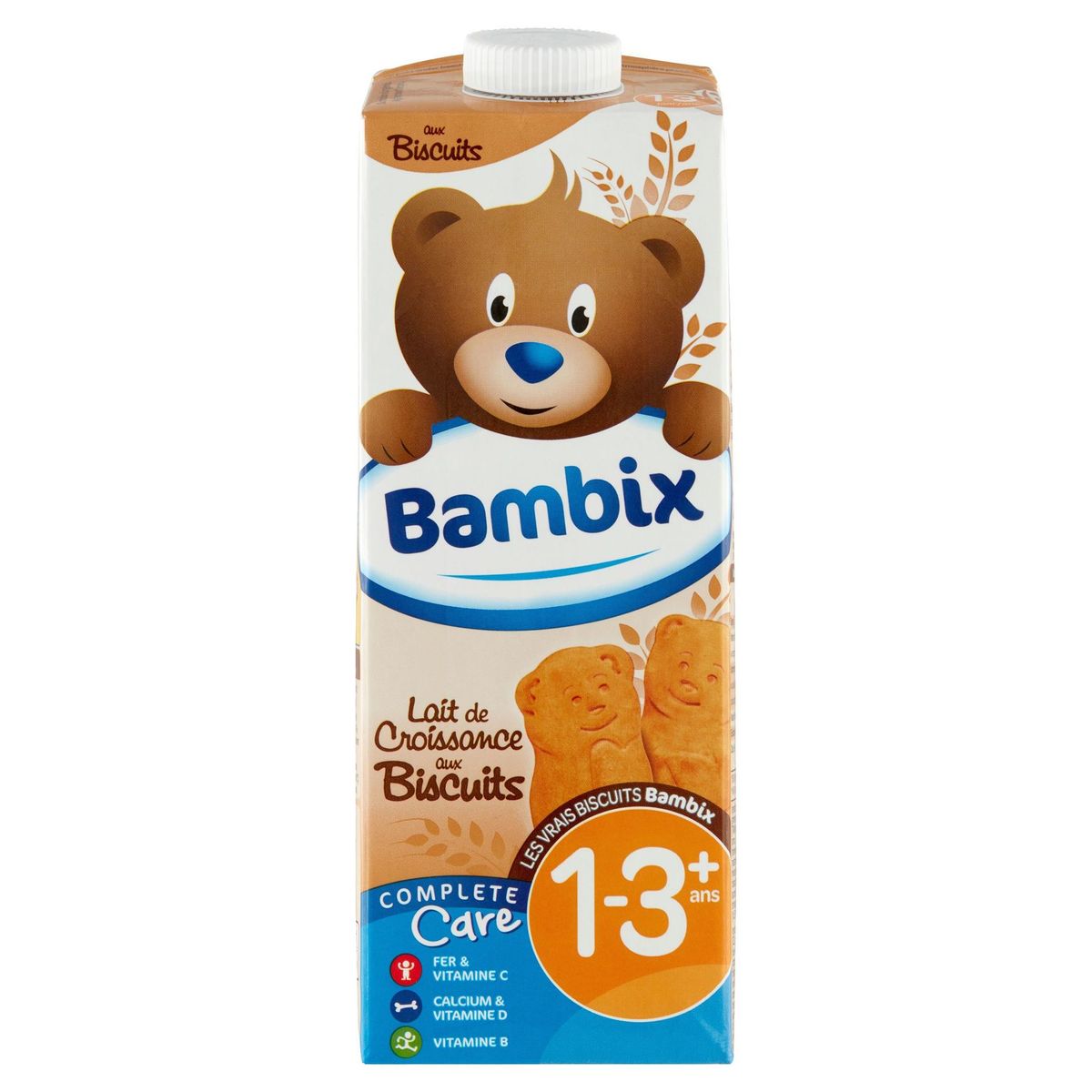 Bambix Complete Care Lait de Croissance aux Biscuits 1-3+ Ans 1 L