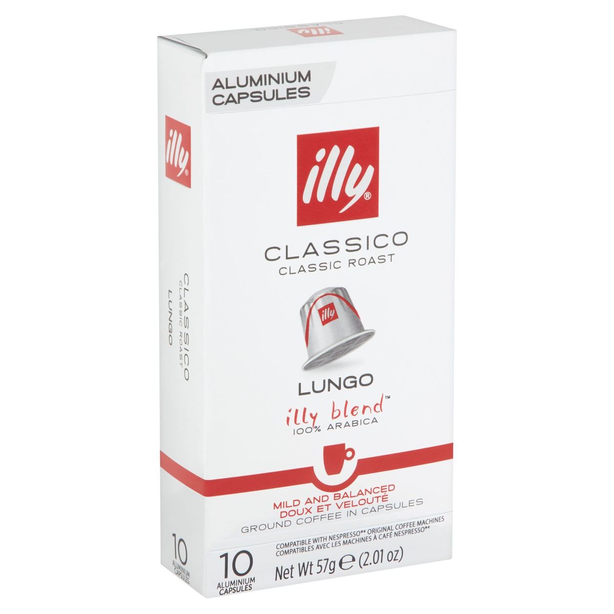 ILLY Café Capsules Lungo Classico Nespresso® Compatible 10 pièces