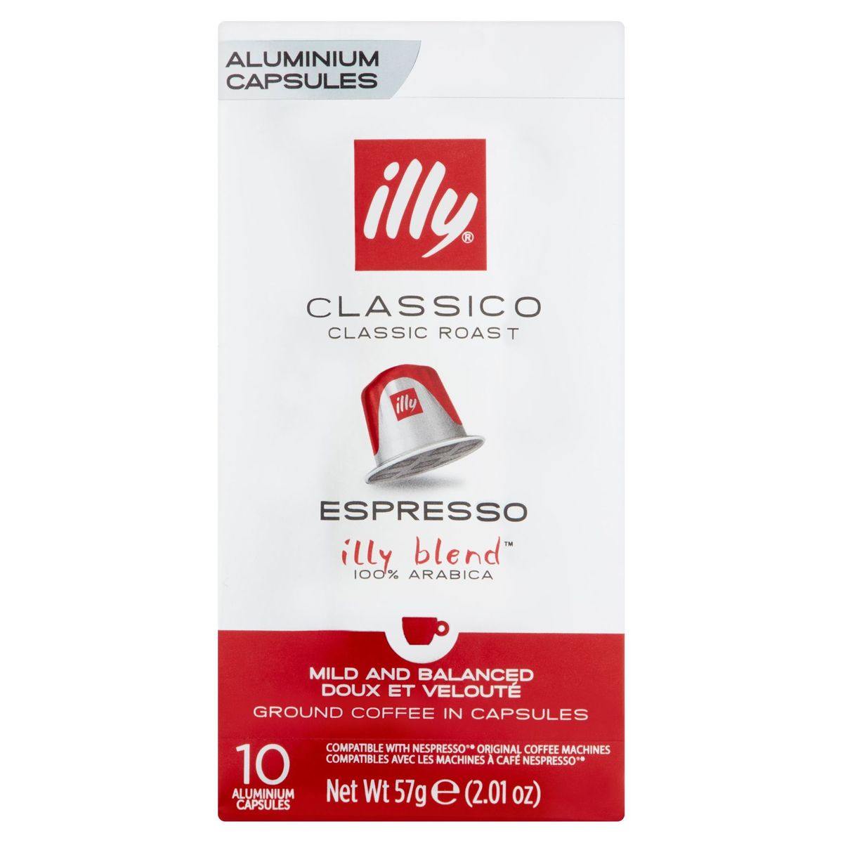 ILLY Café Capsules Espresso Classico Nespresso® Compatible 10 pièces