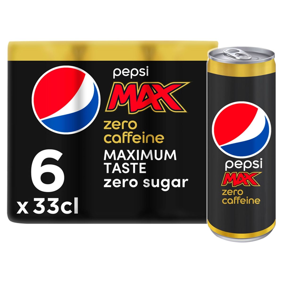 Pepsi MAX Caffeine Free Cola 6x33 cl