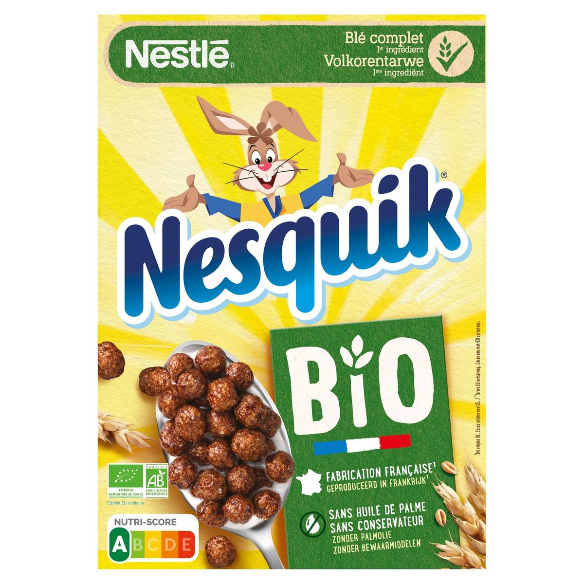 Nesquik Bio Ontbijtgranen Chocolade 375g