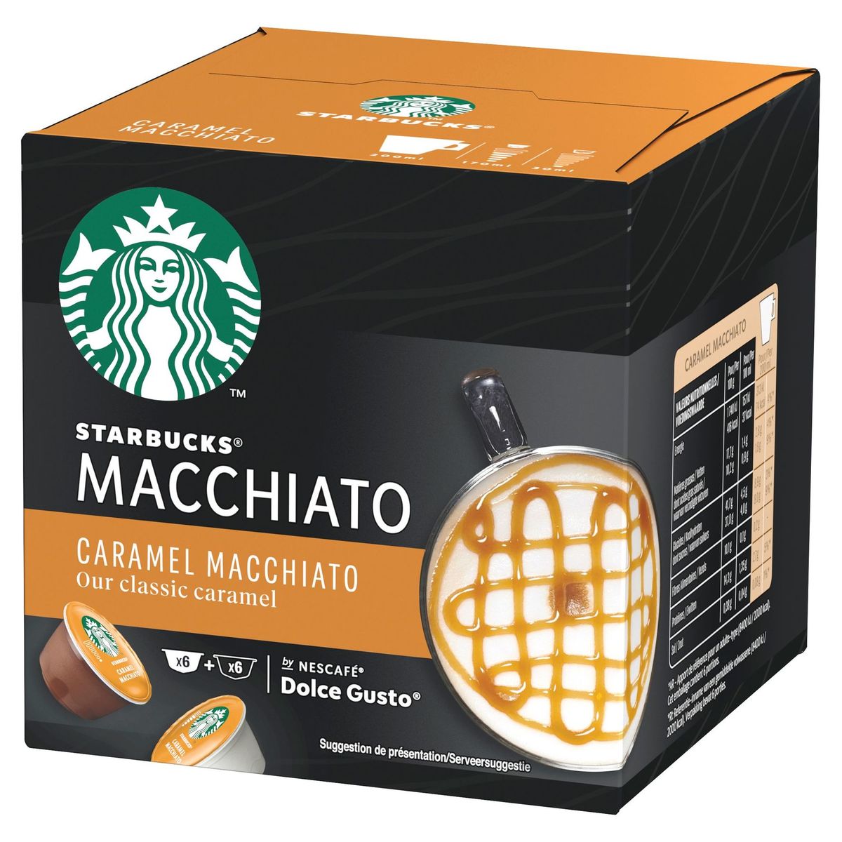 Koffie STARBUCKS Caramel Macchiato by NESCAFÉ DOLCE GUSTO 12 Capsules
