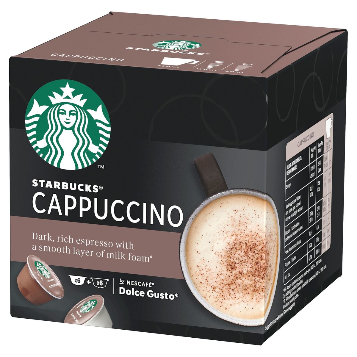Starbucks Cappuccino by NESCAFE DOLCE GUSTO 6+6 Capsules,120 g