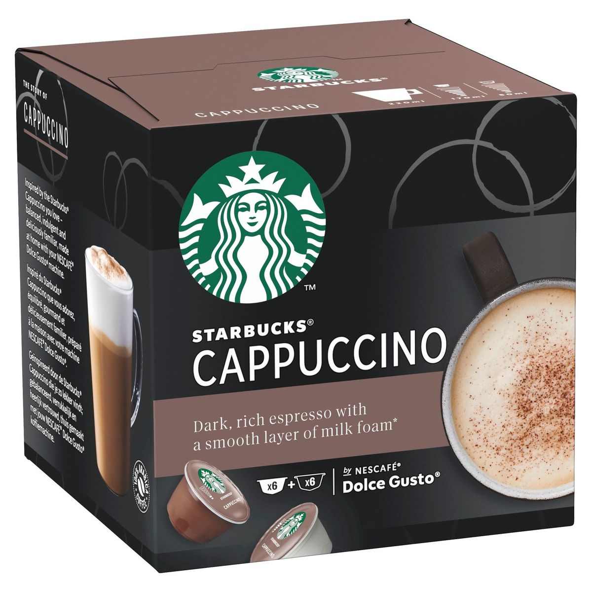 Starbucks Cappuccino by NESCAFE DOLCE GUSTO 6+6 Capsules,120 g