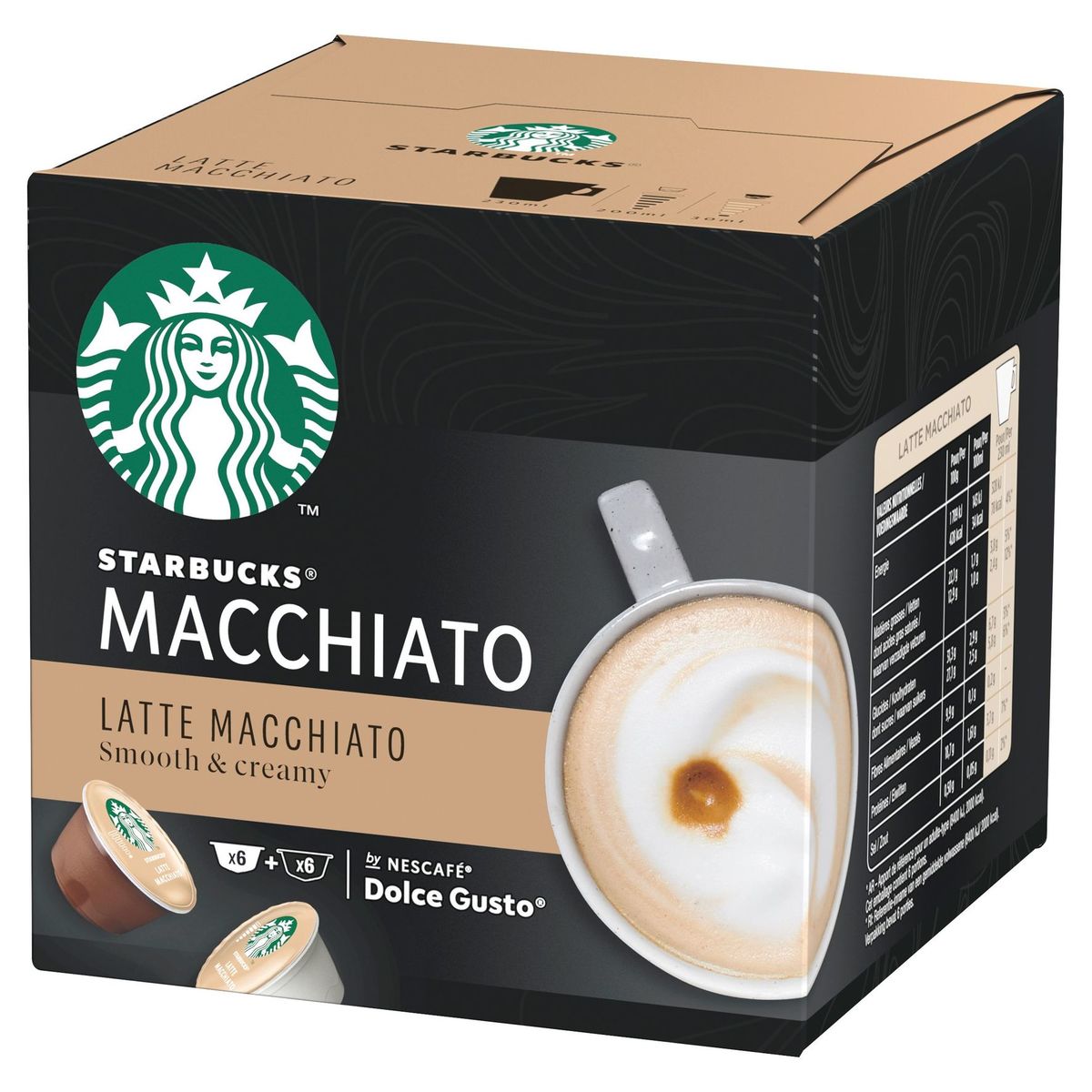 Starbucks Latte Macchiato by NESCAFE DOLCE GUSTO 6+6 Capsules, 129 g