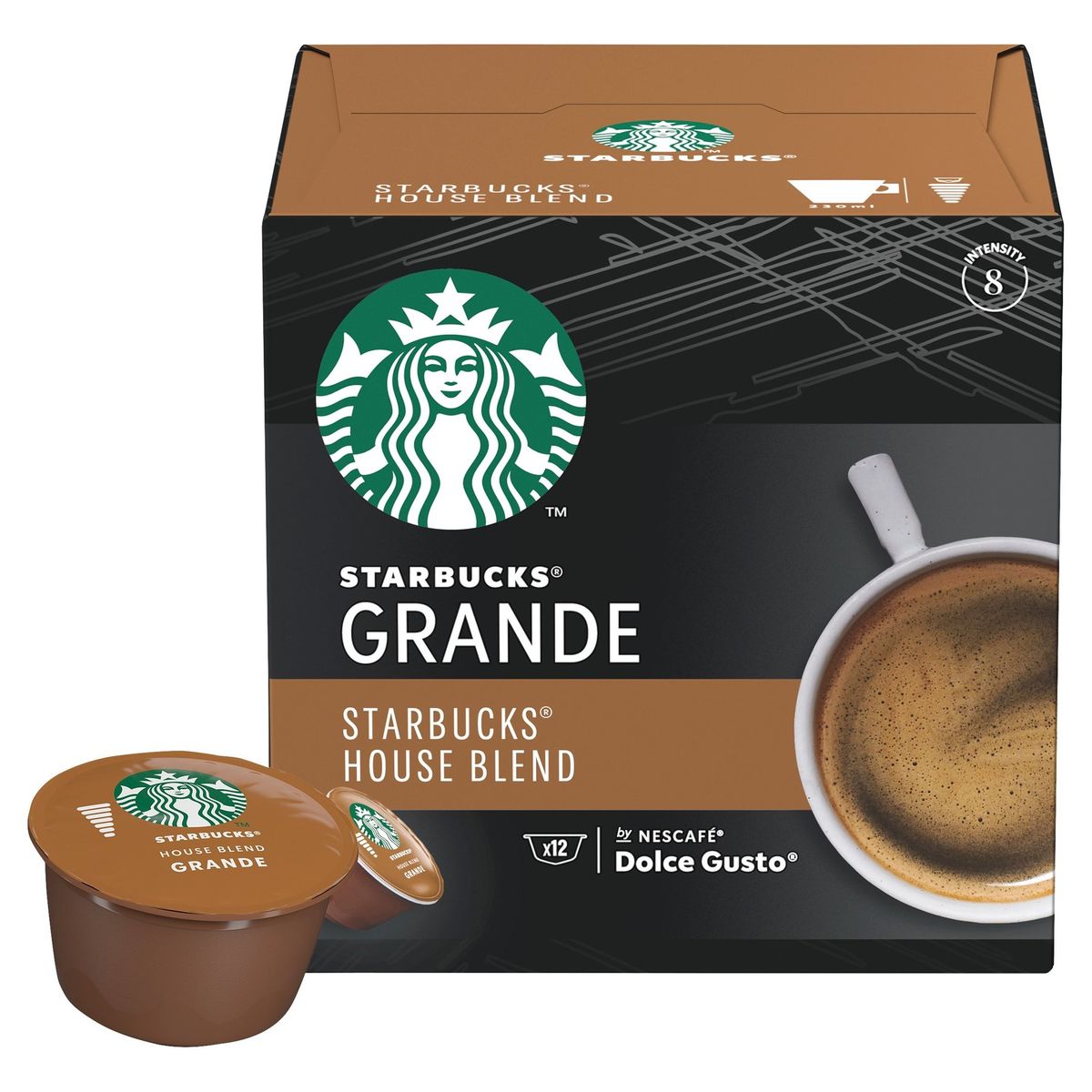 Koffie Starbucks House Blend Medium Branding 12 Capsules