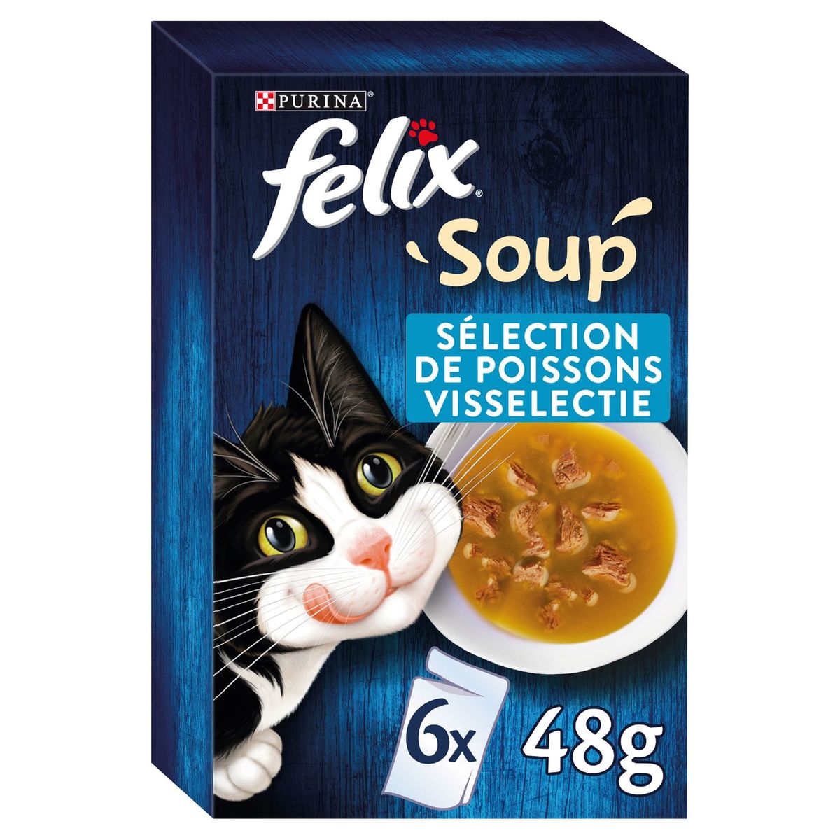 Felix Kat Soup Visselectie 6 x 48 g