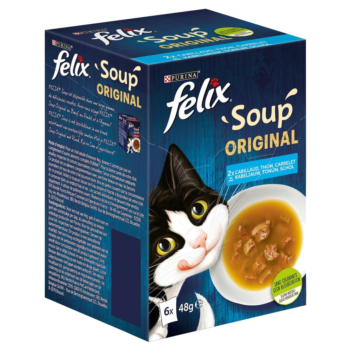 Felix Chat Soup Sélection de Poissons 6 x 48 g