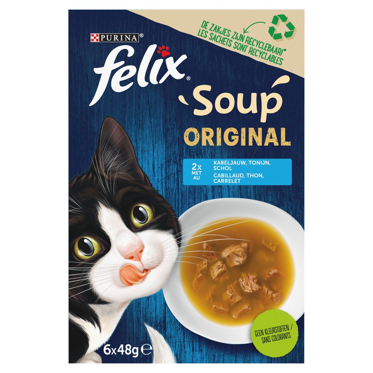 Felix Kat Soup Visselectie 6 x 48 g
