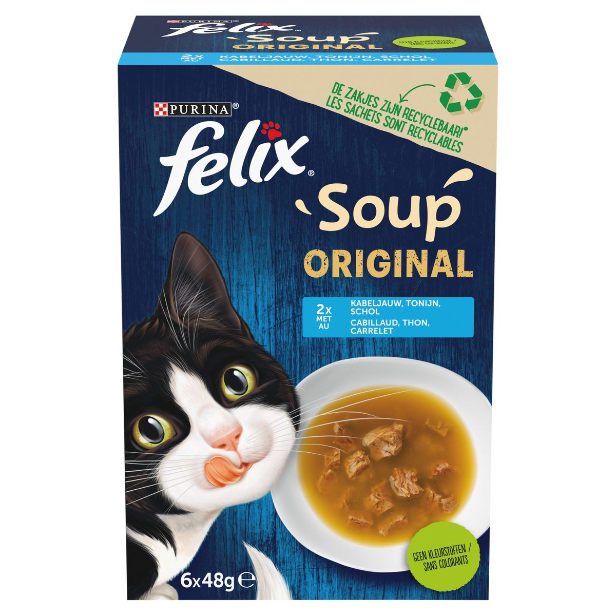 Promo Soupe pour chat felix chez Carrefour
