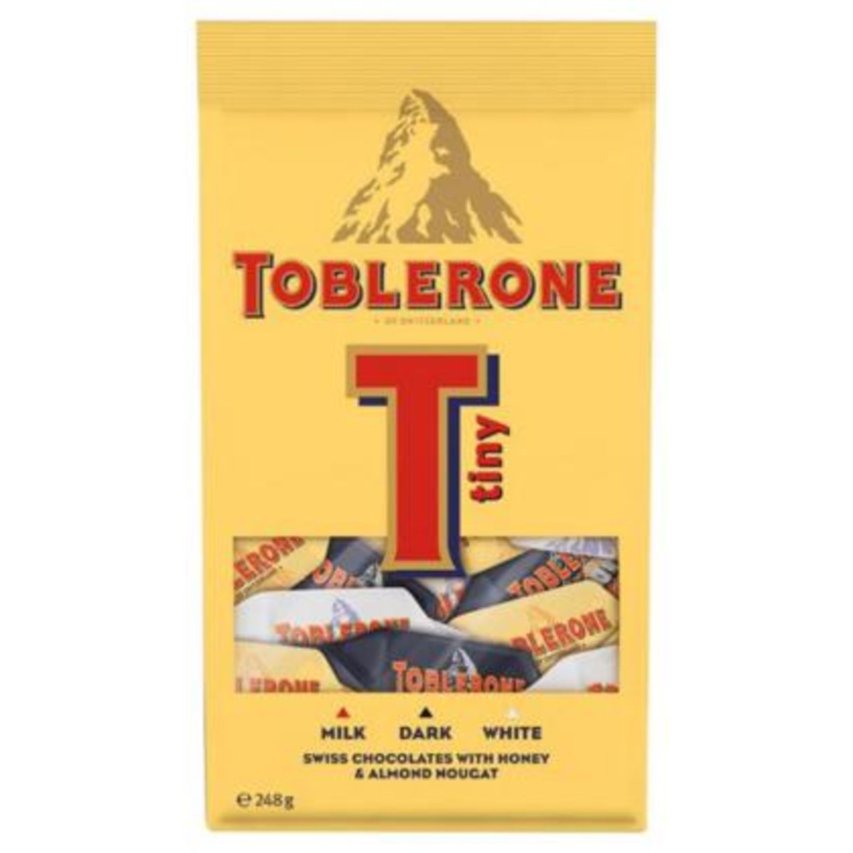 Toblerone – Assortiments de Mini Chocolat au Lait, Chocolat Noir, Chocolat  Blanc – Idée Cadeau Noël – Chocolats à Offrir – 1 Boîte Sapin 144 g :  : Epicerie