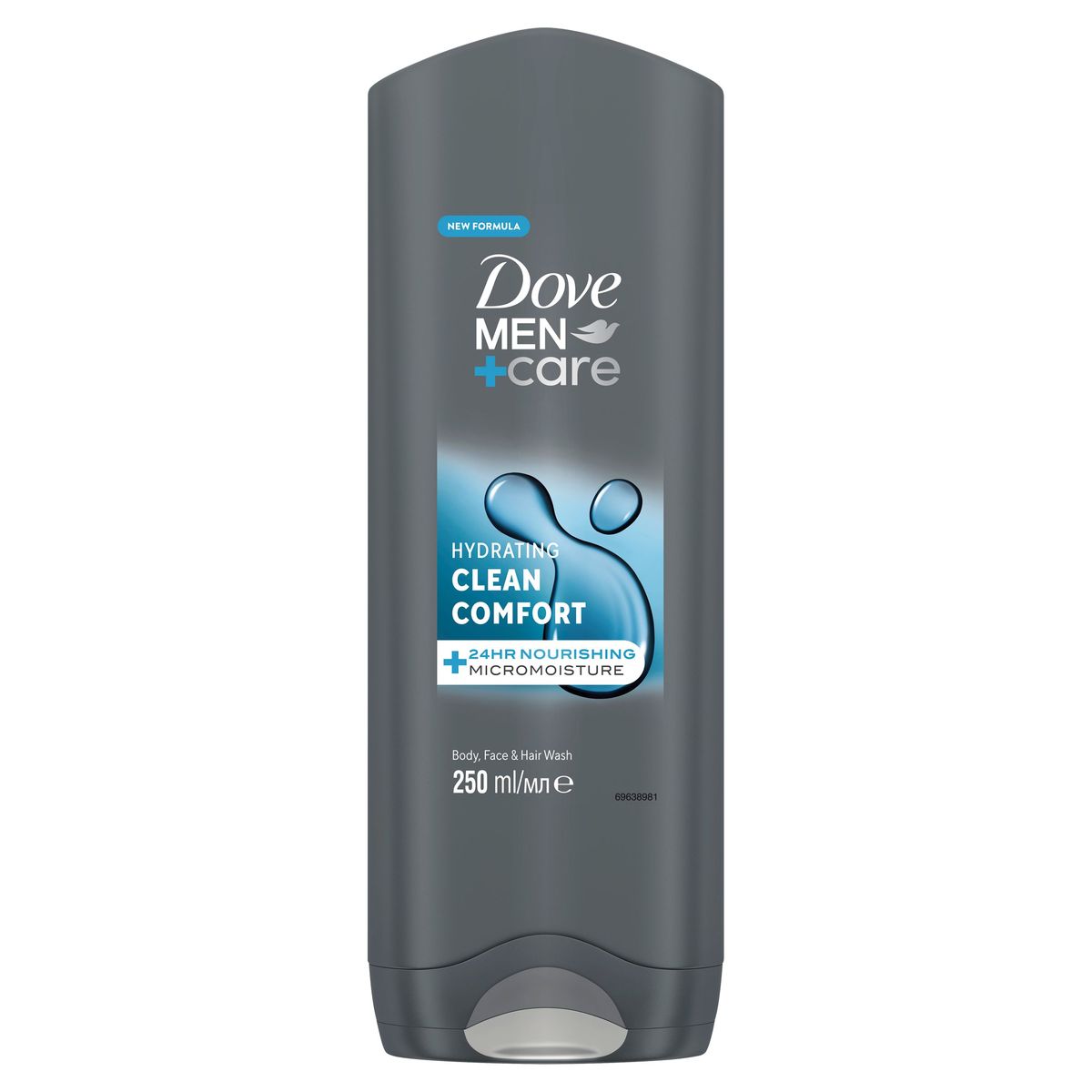 Dove Men+ Care Clean Comfort Body and Face Wash 250 ml