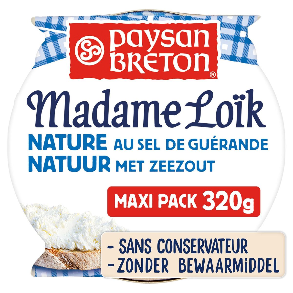 Paysan Breton Le Fromage Fouetté Madame Loïk au Sel de Guérande 320 g