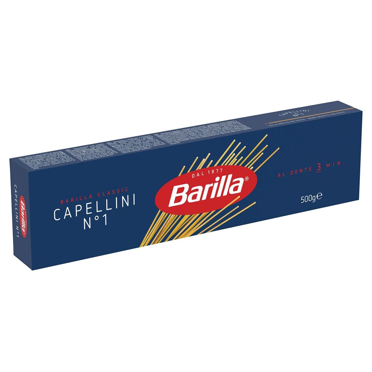 Pâtes capellini n°1 BARILLA : la boîte de 500g à Prix Carrefour