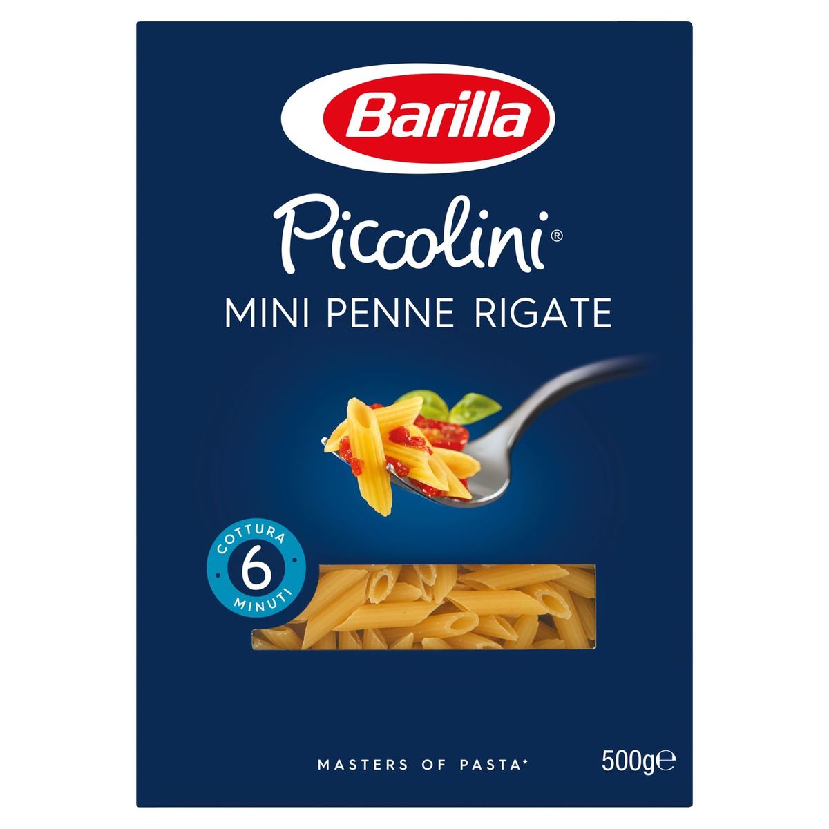 Barilla Pâtes Piccolini Mini Penne Rigate 500 g