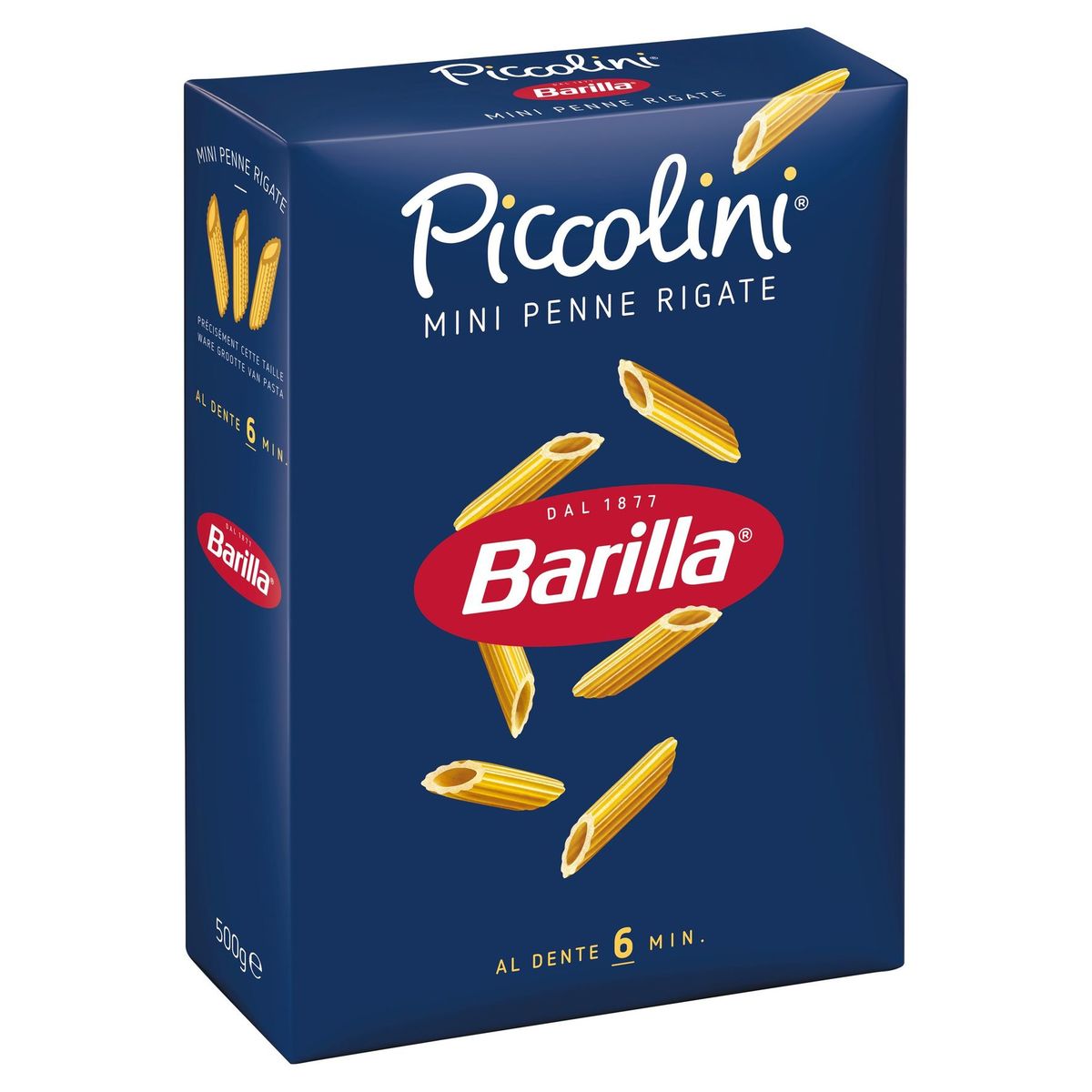 Barilla Pâtes Piccolini Mini Penne Rigate 500 g