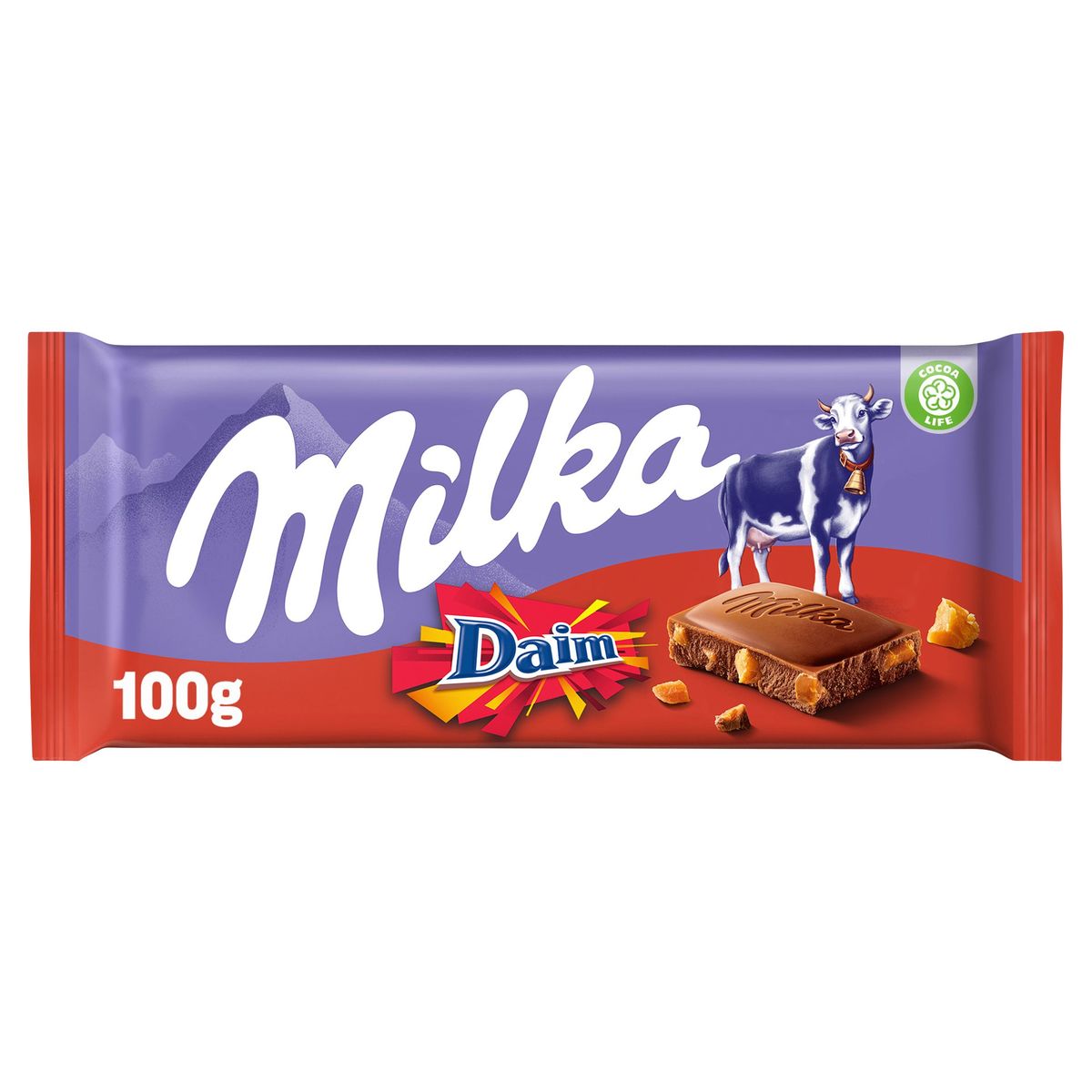 Milka Chocolade Tablet Melkchocolade Daim Karamel 100g