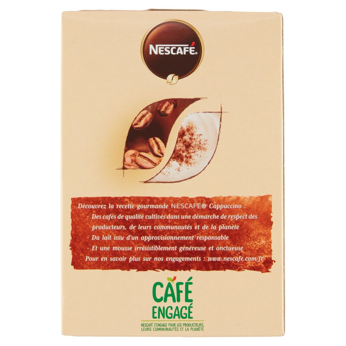 Nescafé Café Cappuccino Choco 8 x 18.5 g