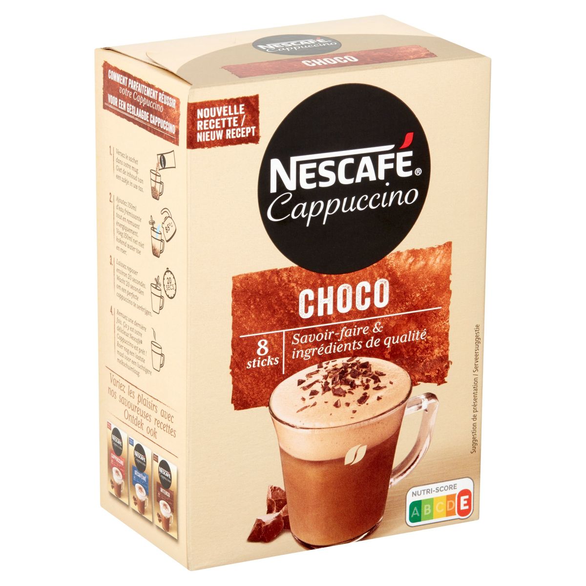 Nescafé Koffie Cappuccino Choco 8 x 18.5 g