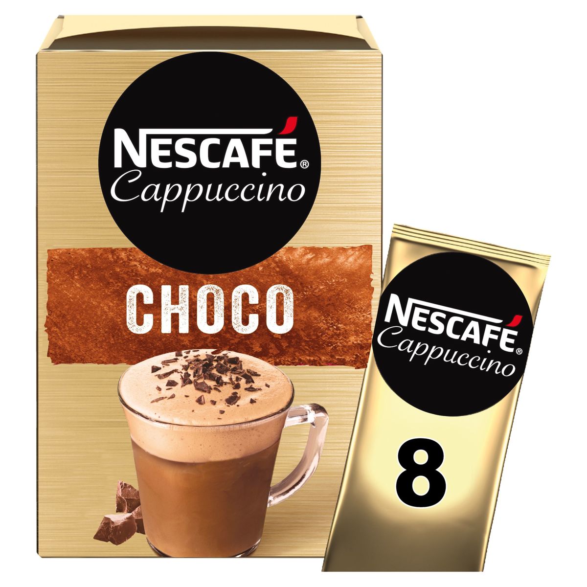 Nescafé Koffie Cappuccino Choco 8 x 18.5 g