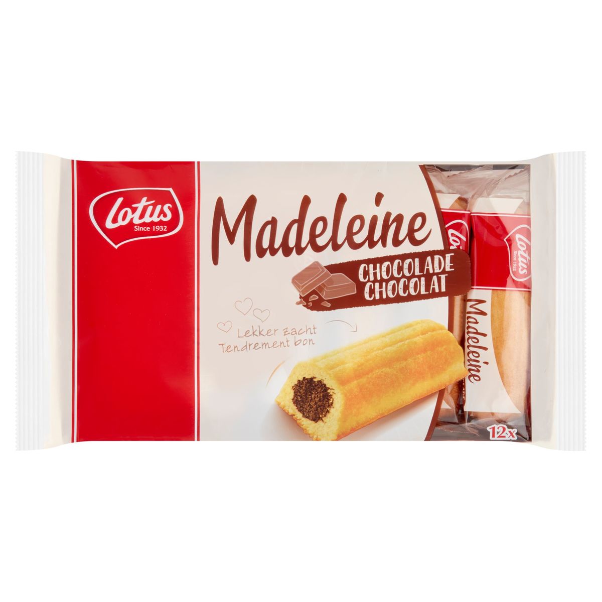 Lotus Madeleine Chocolat 12 Pièces 12 x 25 g